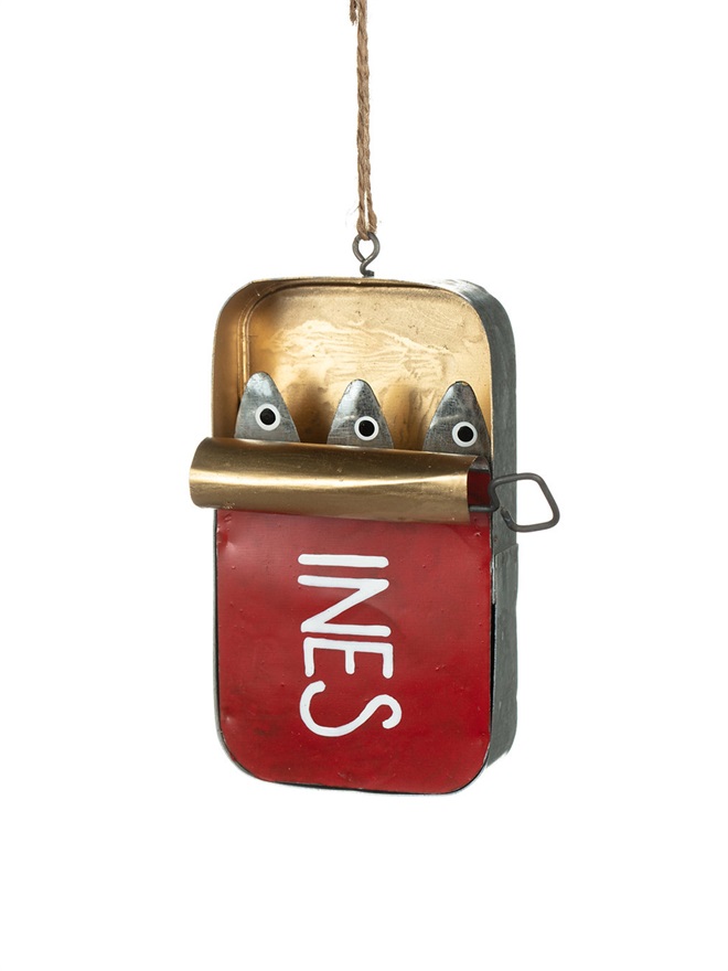Tin of Sardines Fish Hanging Decoration Ornament