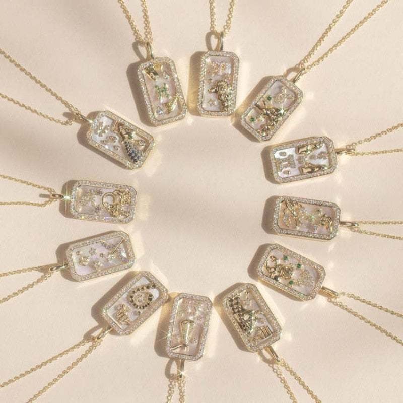 BELOVEJEWEL PEARL ZODIAC NECKLACE-belovejewel.com