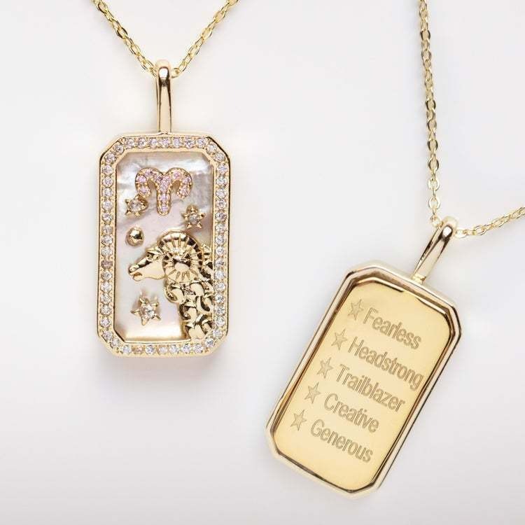 BELOVEJEWEL PEARL ZODIAC NECKLACE-belovejewel.com