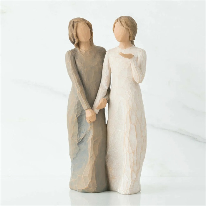 By My Side, Hand-Painted Art Ornament👯‍♀