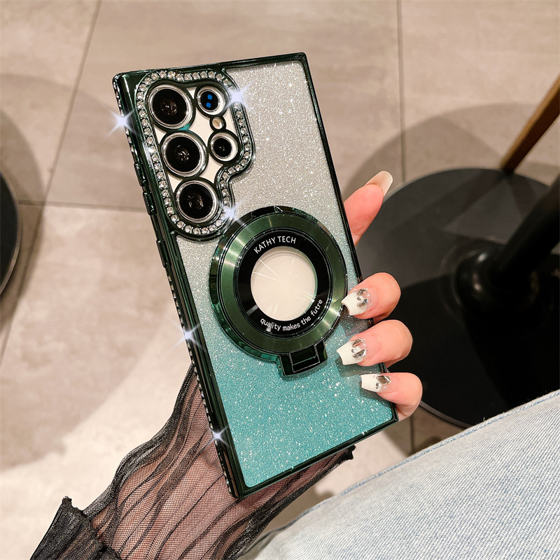 🔥Last Day Promotion 50% OFF🔥 - ✨Glitter Diamond Magnetic Magsafe Ring Holder Case for iPhone