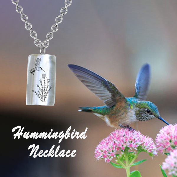 925 Sterling Silver Hummingbird Necklace - Gift For Animal Lover-belovejewel.com