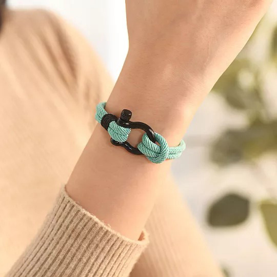 To My Daughter Love You Forever Nautical Bracelet-belovejewel.com