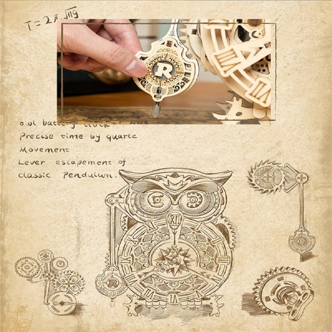Super Wooden Mechanical Model Puzzle Set