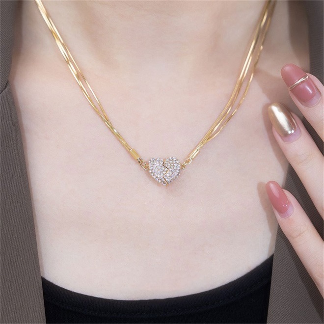 🔥Christmas Pre-sale🎁Magnetic Clasp Heart Necklace❤️
