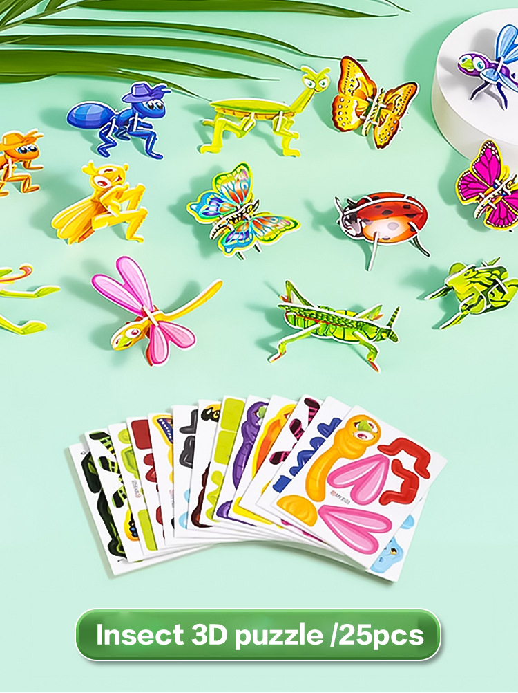 3D Insect Jigsaw Puzzle For Kids' DIY Educational Toy