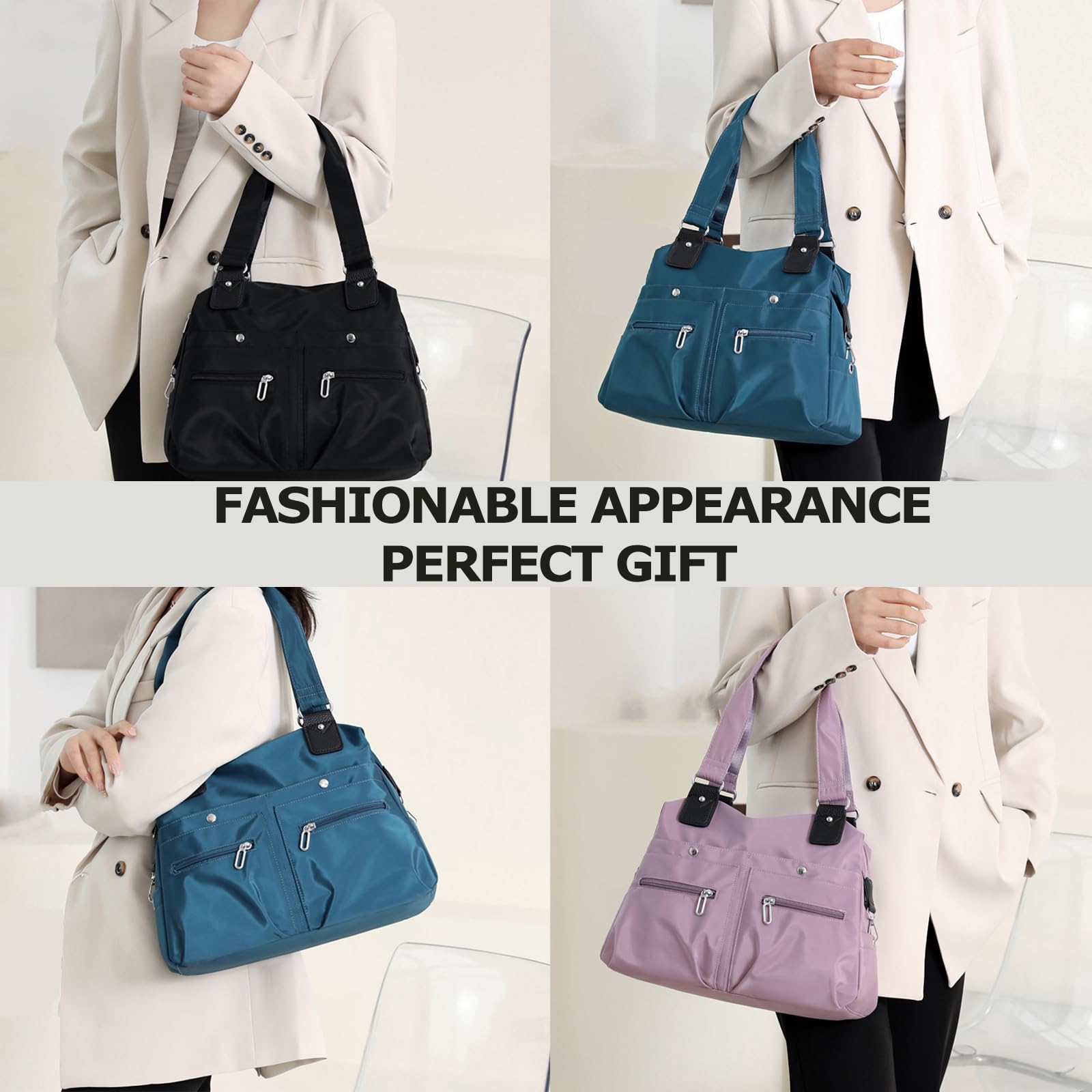 Large Capacity Waterproof Multi Pocket Shoulder Bag