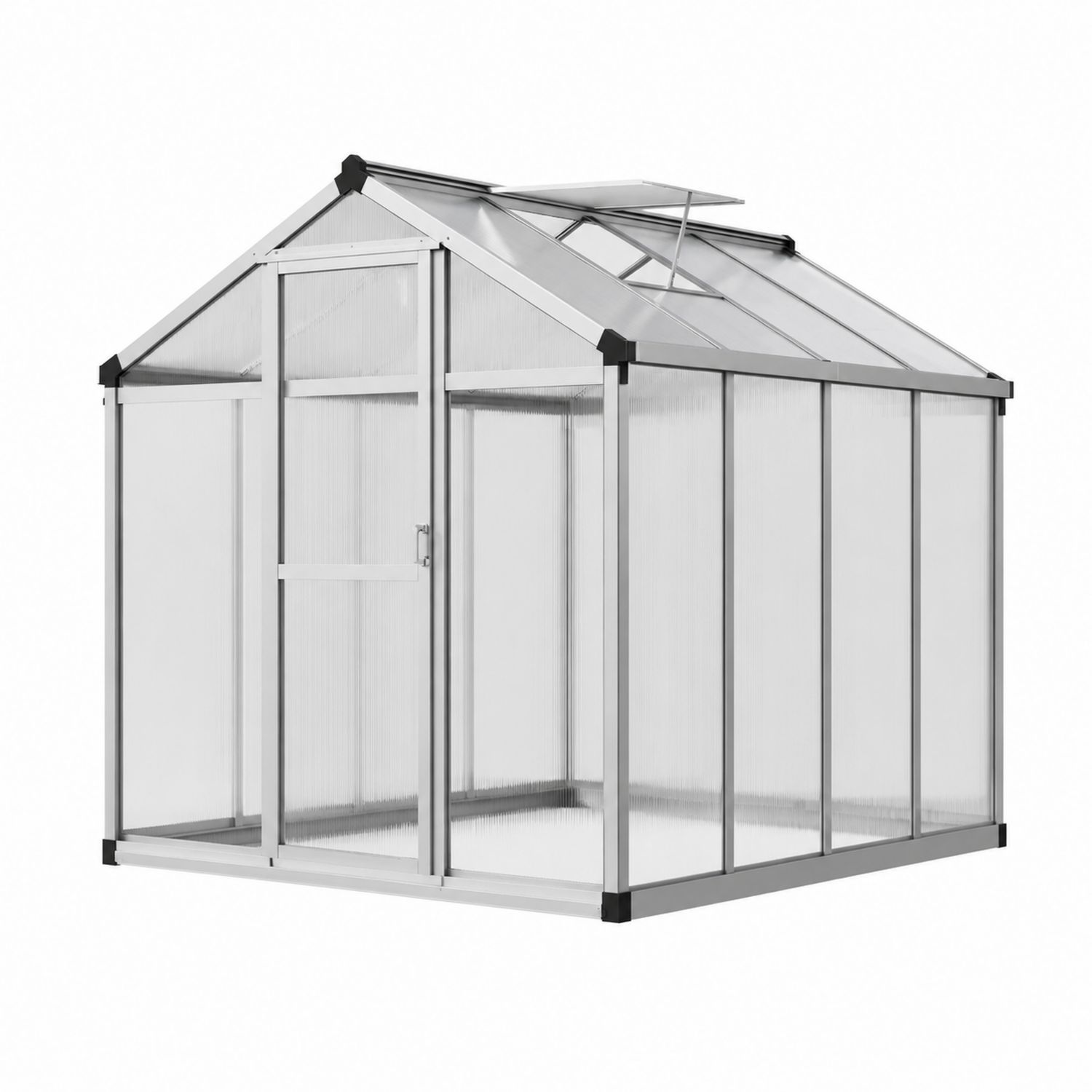 Gewächshaus Aluminium Polycarbonat Klar