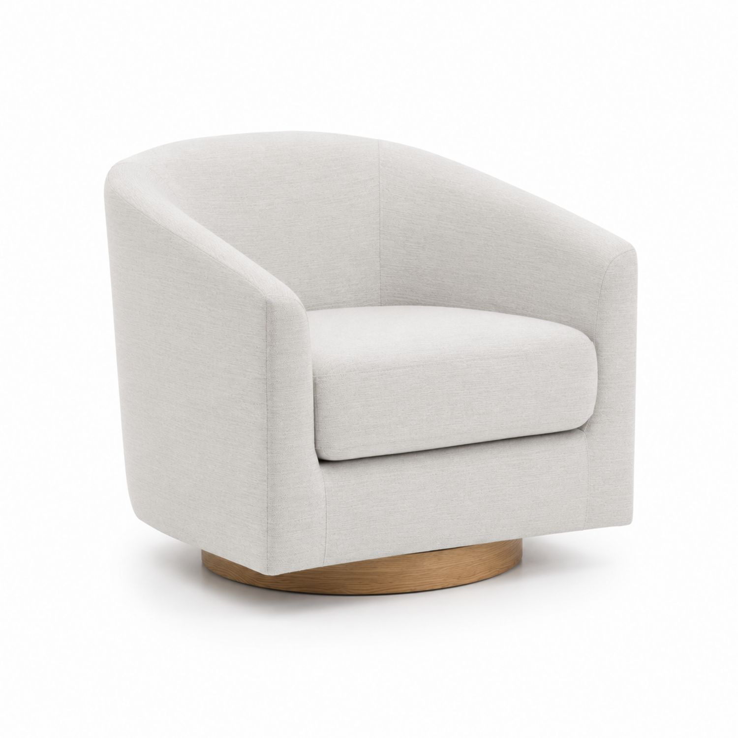 Drehbarer Stoff Lounge Sessel Beige