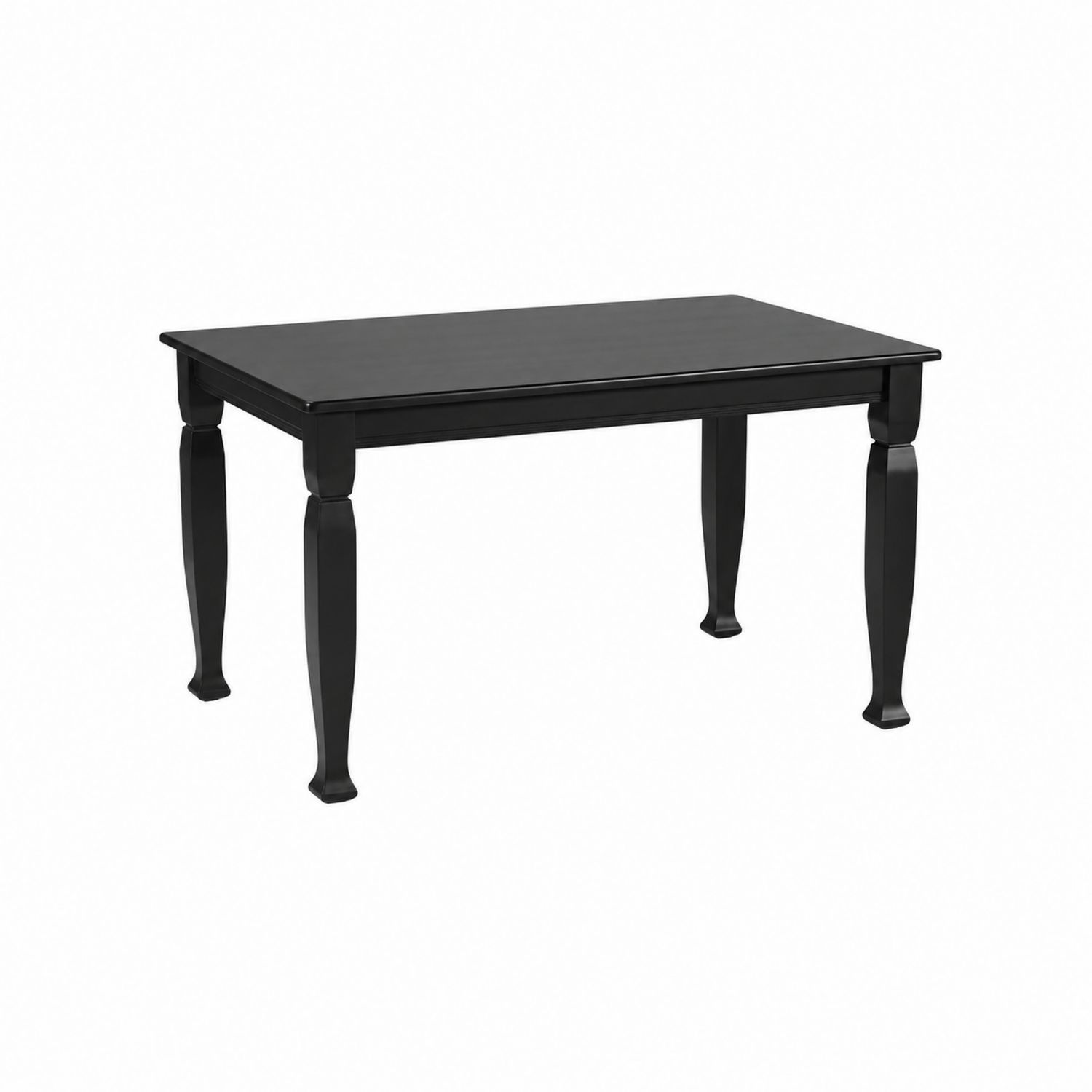Rechteckiger Holztisch Schwarz 150x90x75 cm