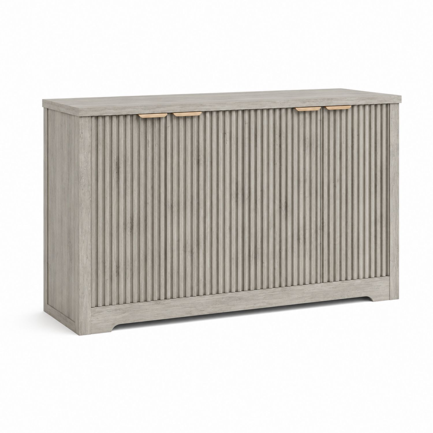 Kommode Holz Grau 120x85x40cm