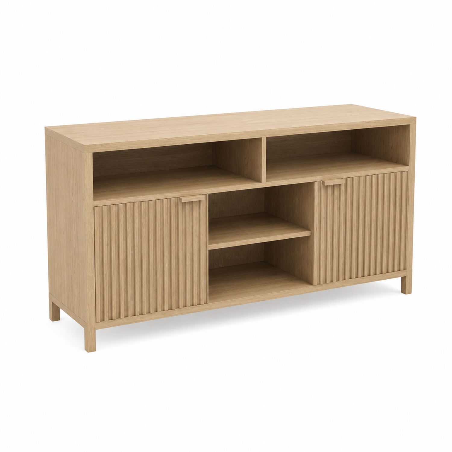 TV-Schrank Eichenholz Natur 150x75x40 cm