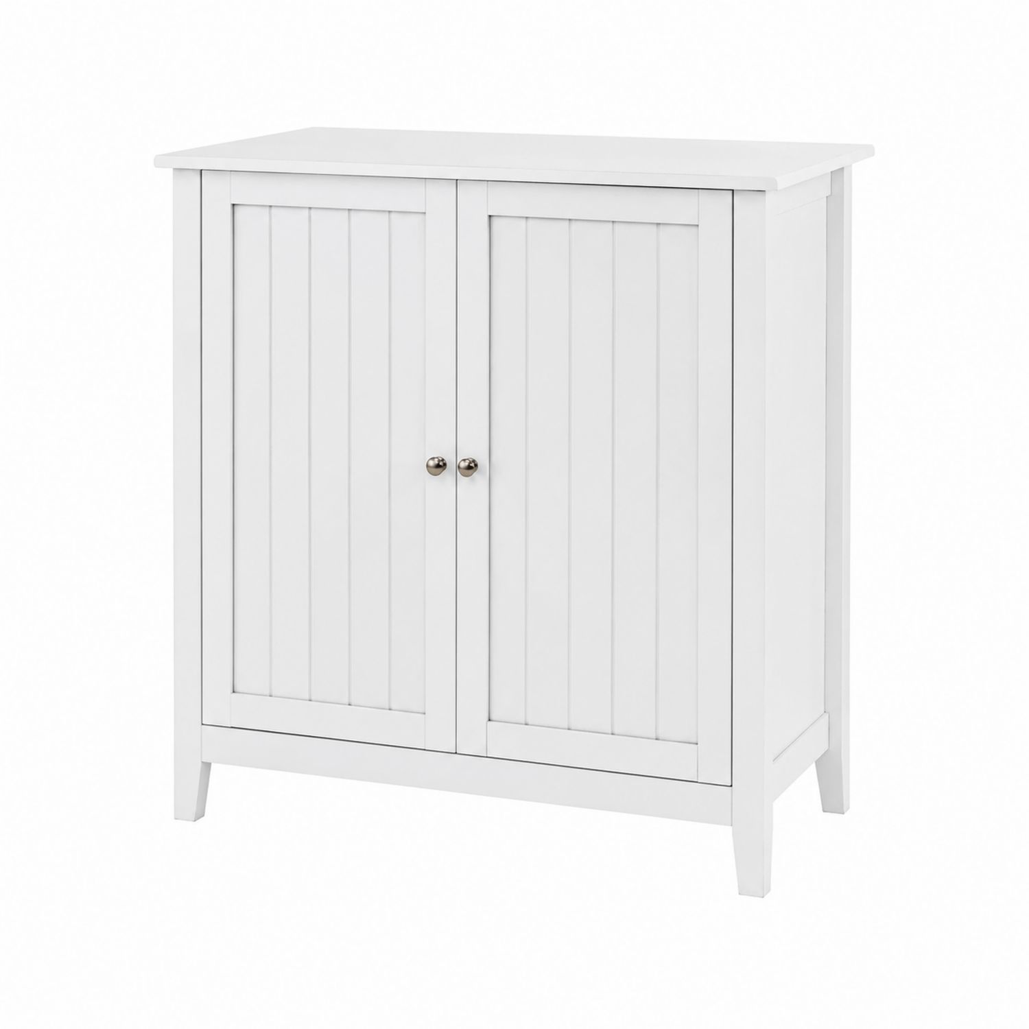 Sideboard 2-türig Holz Weiß 80x40x90 cm