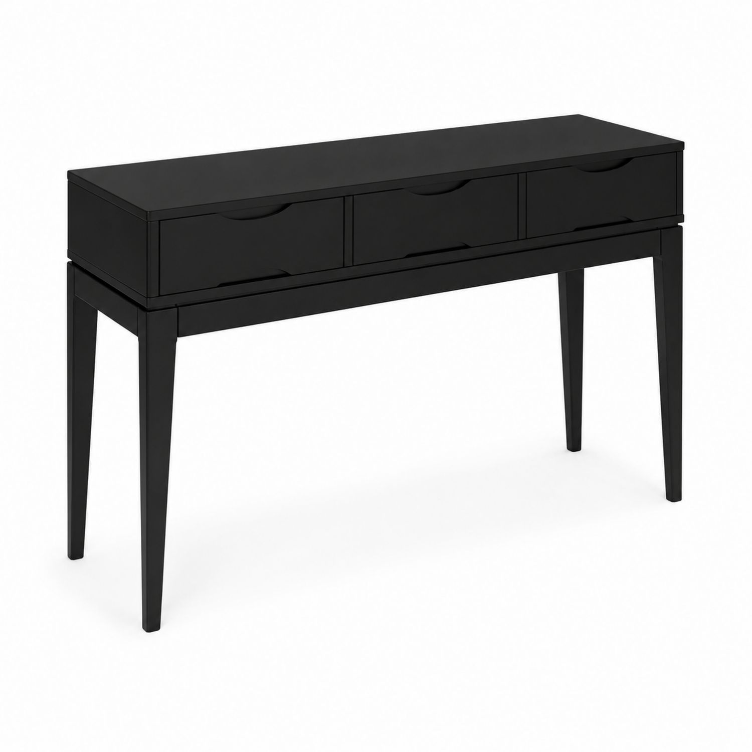Konsolentisch Rechteckig 120x40x80 cm Holzwerkstoff Schwarz