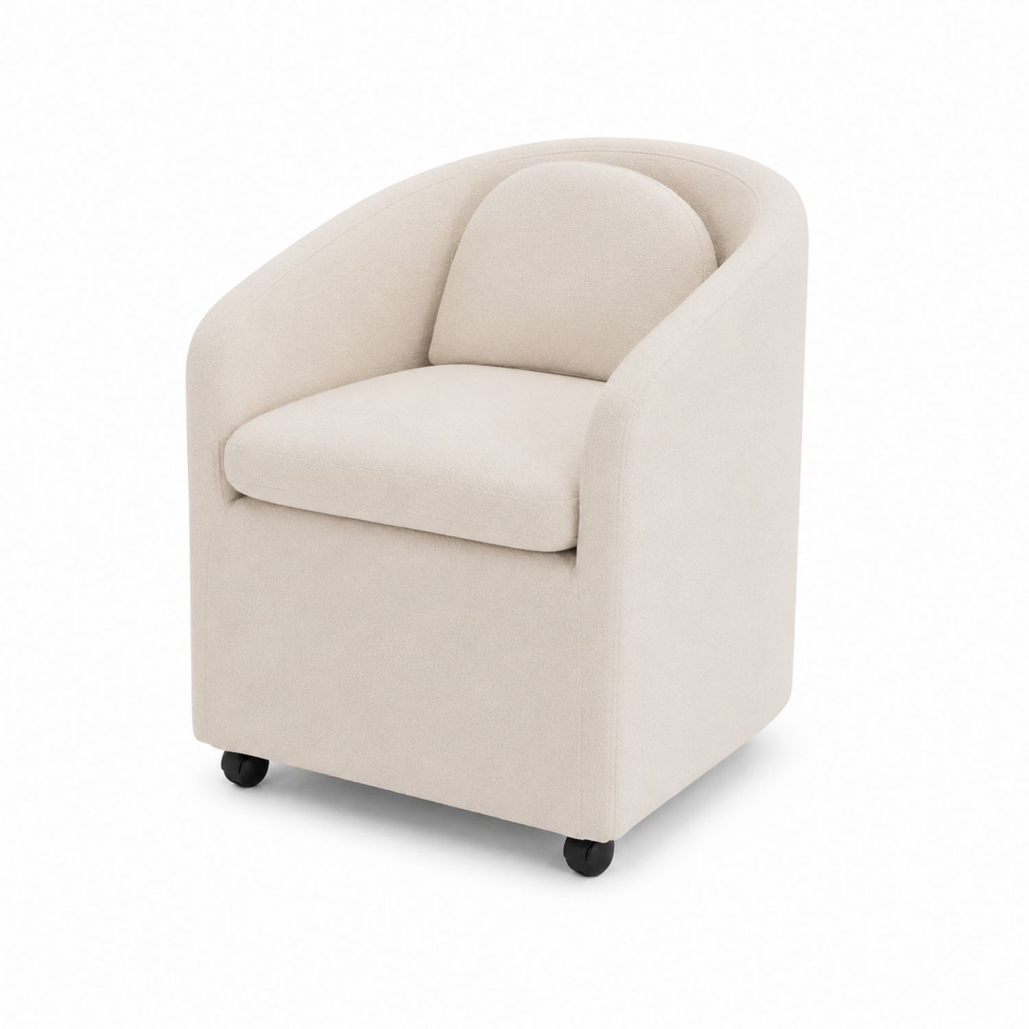 Sessel Polstersessel Holzrahmen Beige
