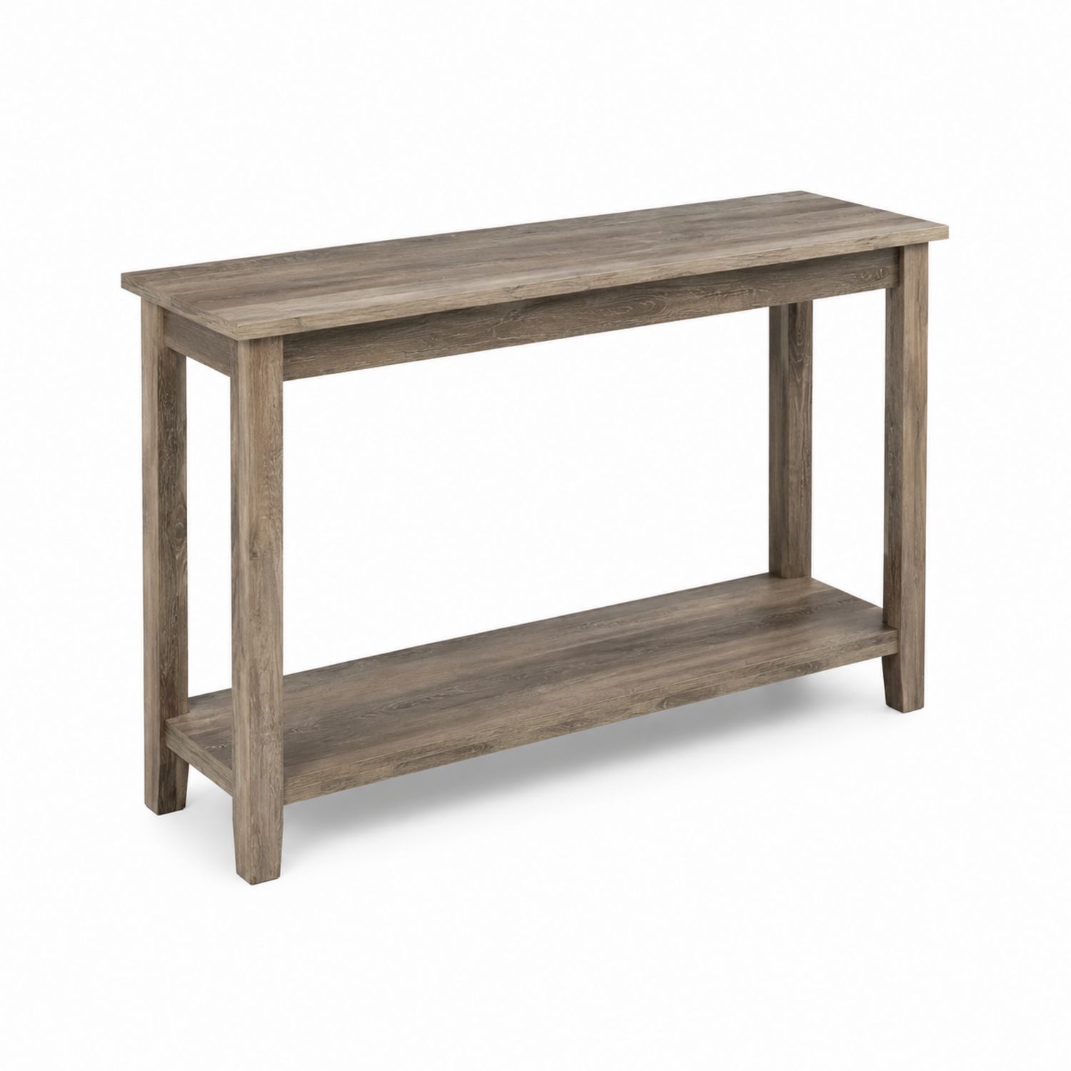 Tavolo consolle rettangolare in legno 120x30x75cm Marrone