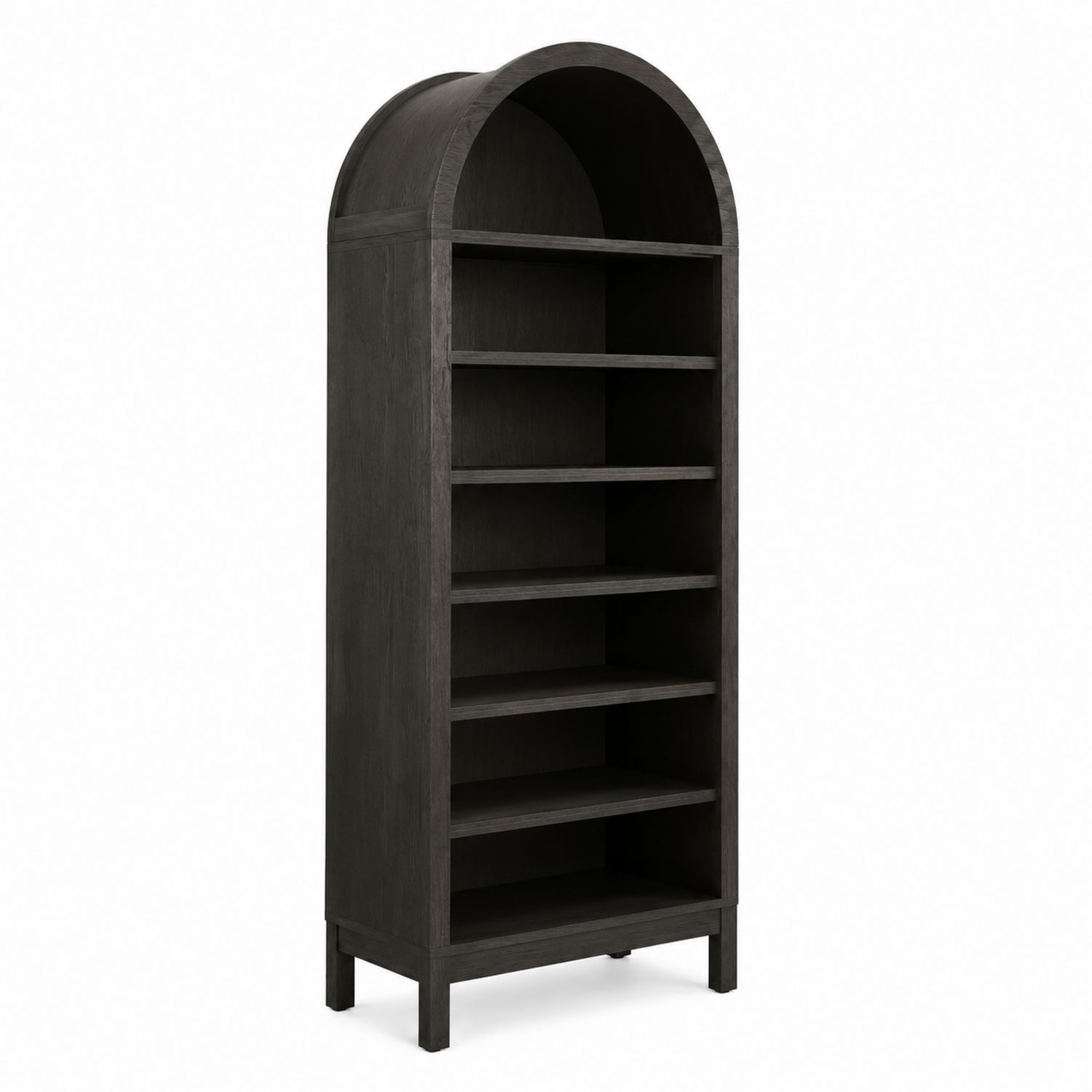 Libreria ad Arco in Legno Nero 180cm