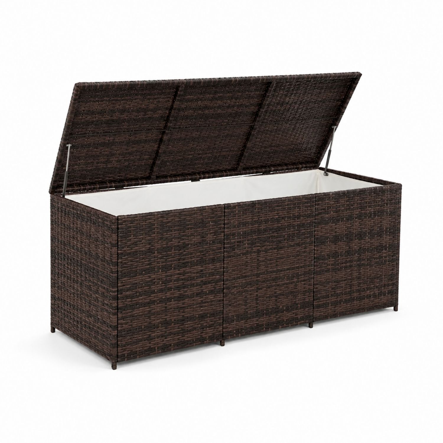 Contenitore da Esterno in Rattan Sintetico Marrone