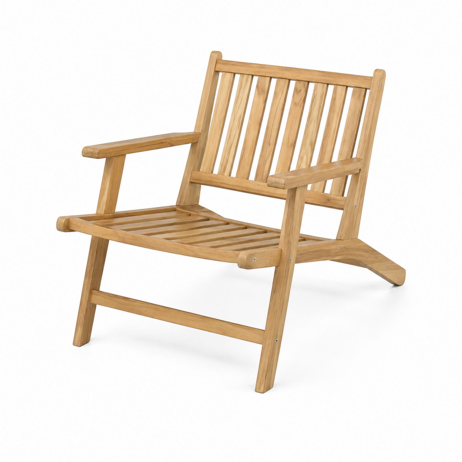 Sedia da esterno in legno di teak
