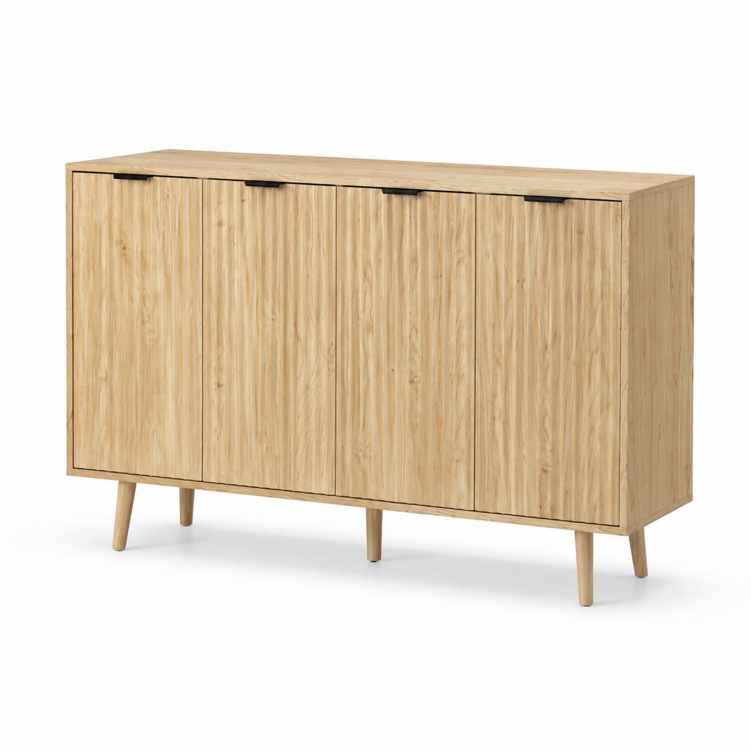 Credenza in Legno di Rovere con 4 Ante-arviler