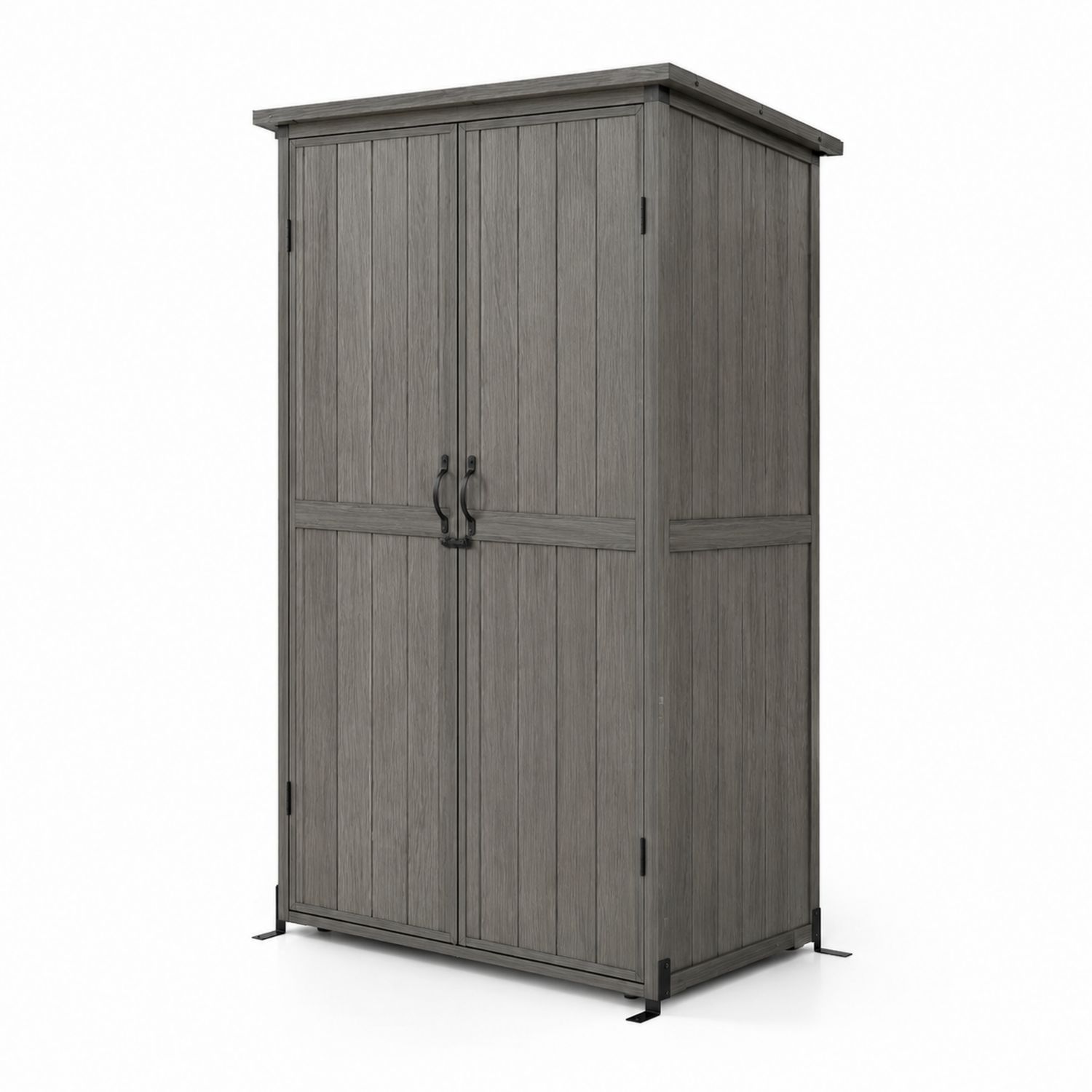 Armadio da Esterno in Legno Composito Grigio-arviler