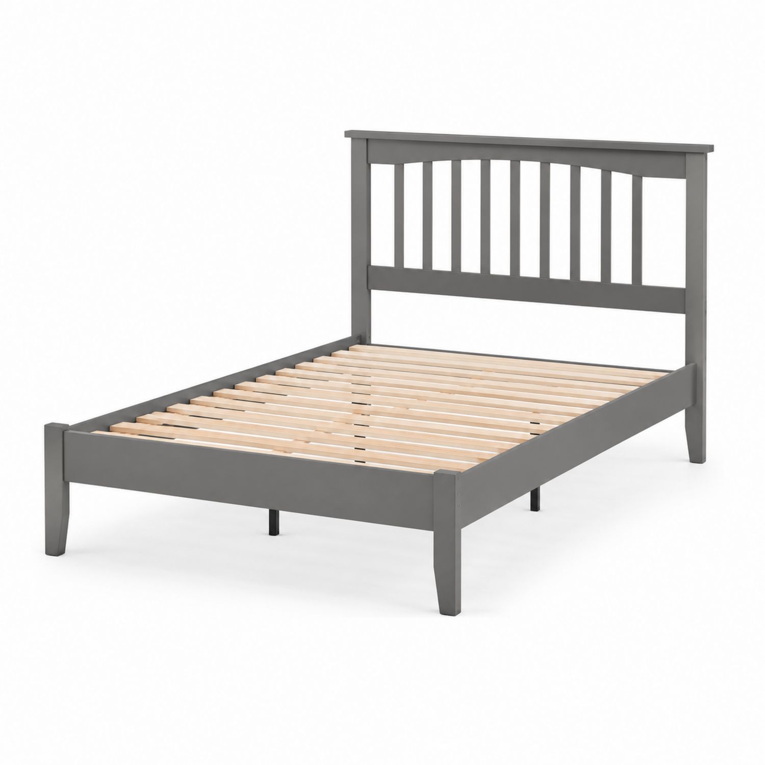 Letto singolo in legno grigio-arviler