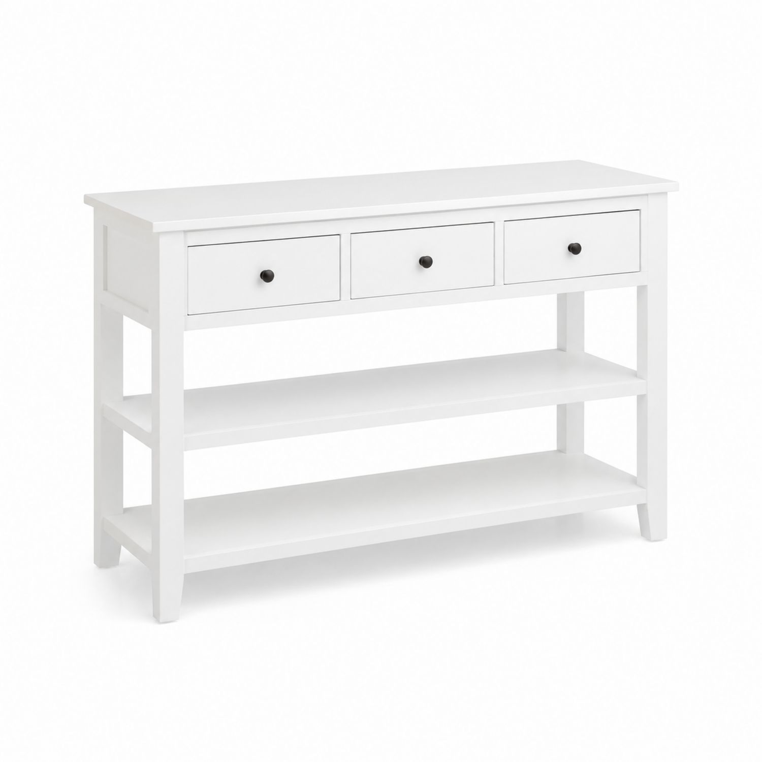 Consolle in Legno Composito con Cassetti Bianca-arviler