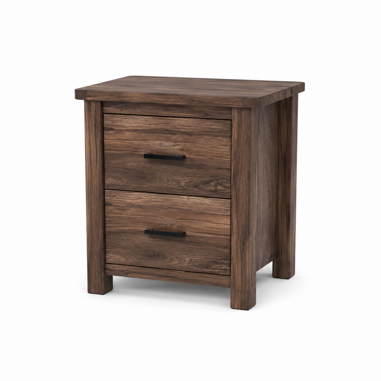 Cassettiera in Legno di Rovere Massello con 2 Cassetti-arviler