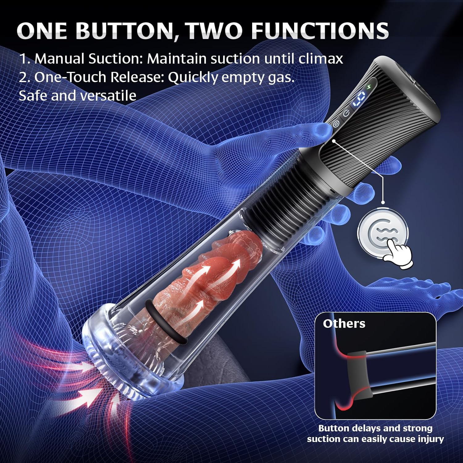 2025 Men’s New Technology Vacuum Therapy – 👑 3-in-1 PrimeMan™