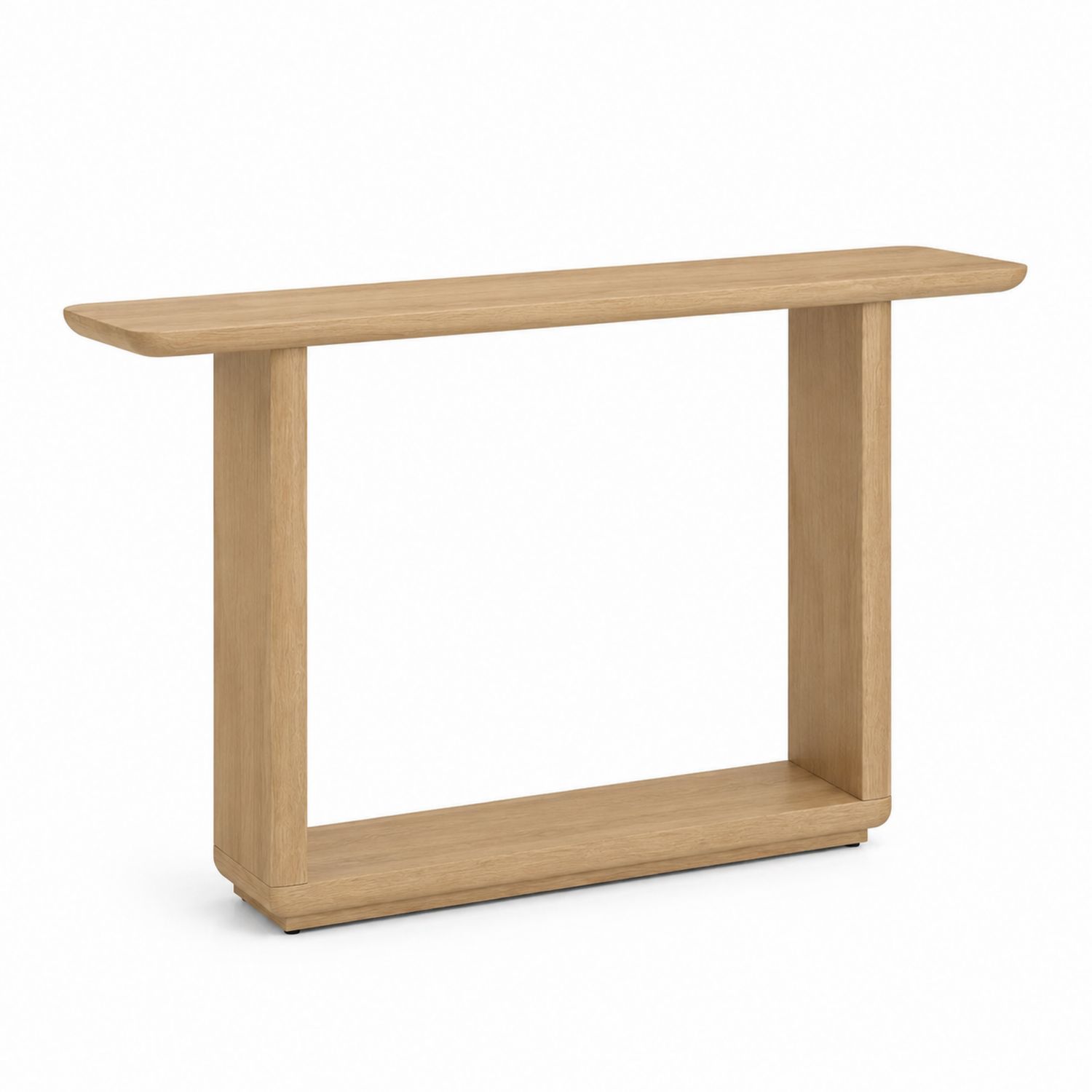 Konsolentisch aus Eichenholz 120x30x80 cm Natur