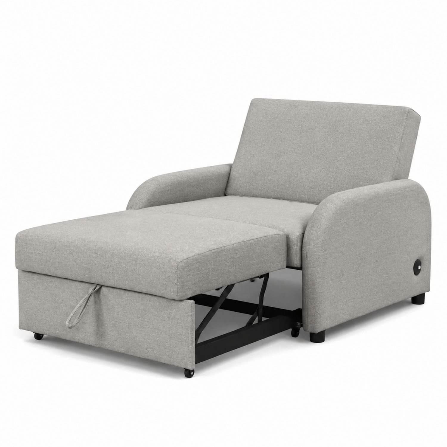 Klappbares Schlafsofa Stoff Grau