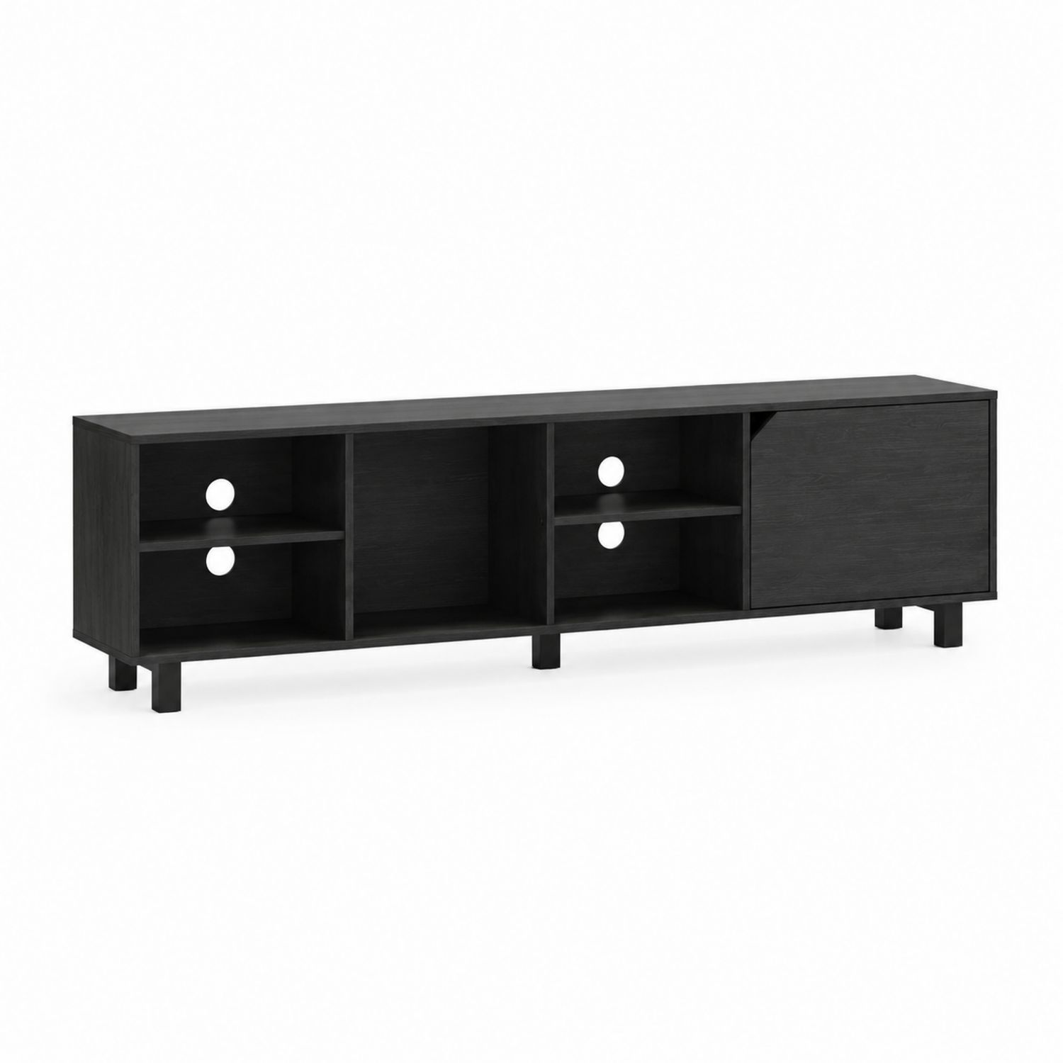 TV-Schrank 180x40x50 cm MDF Schwarz