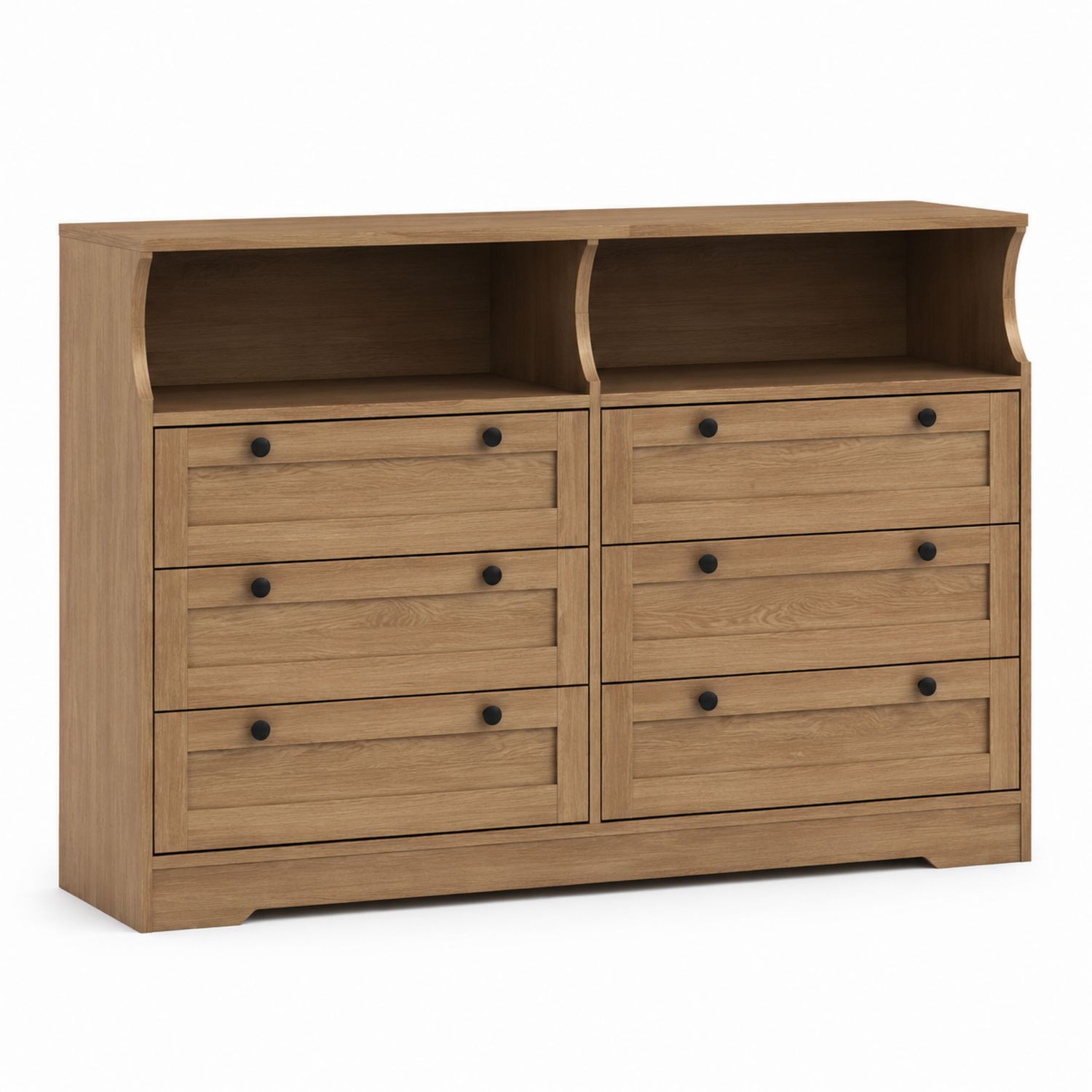 Sideboard mit 6 Schubladen in Eichenoptik