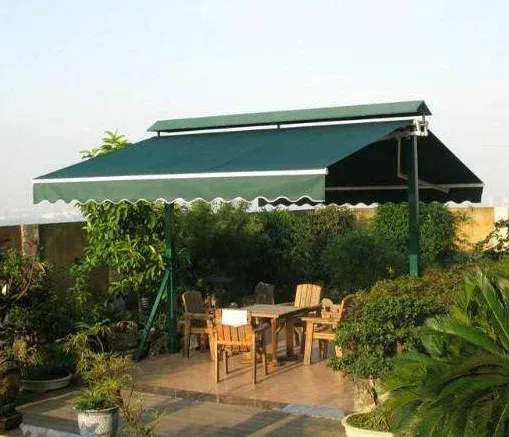 terrace sunshade awning double swings shade free standing shade