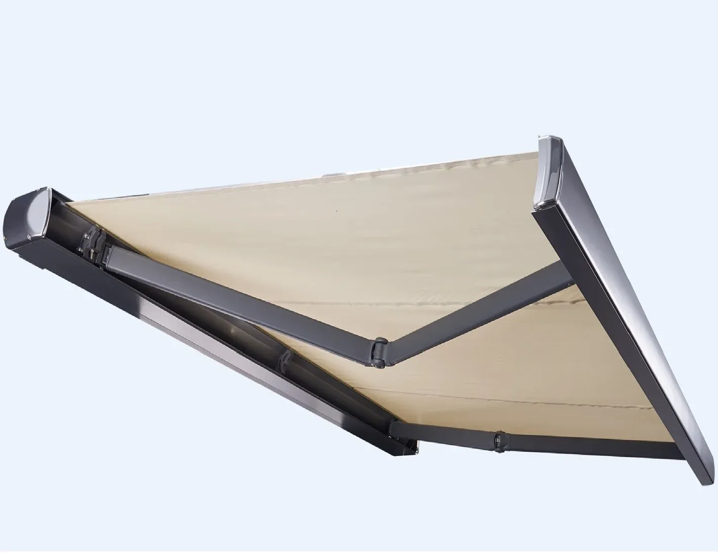 2023 Newest Waterproof Awning Canopy Restaurant Balcony Retractable LED Light Customized Awning