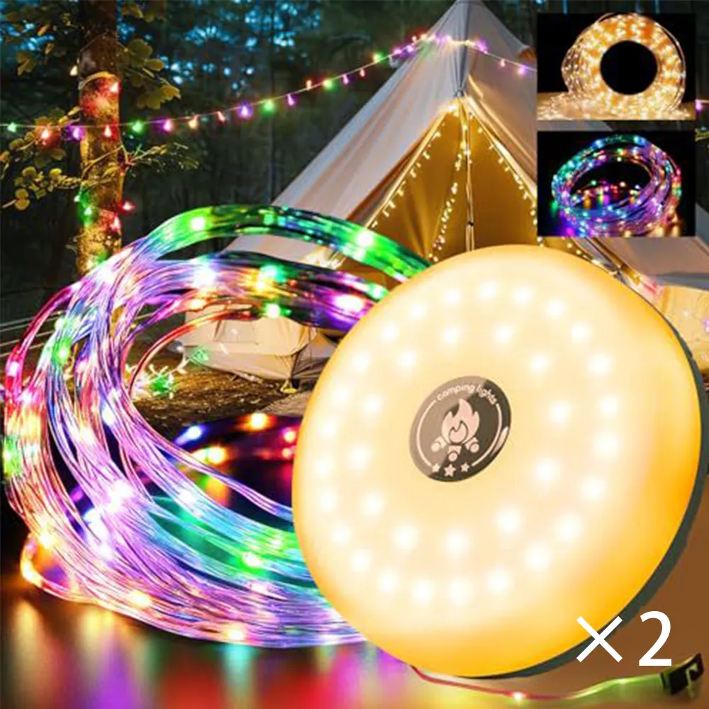 4-in-1 Camping String Lights: Light up your entire campsite and keep your devices charged with one portable unit ⛺