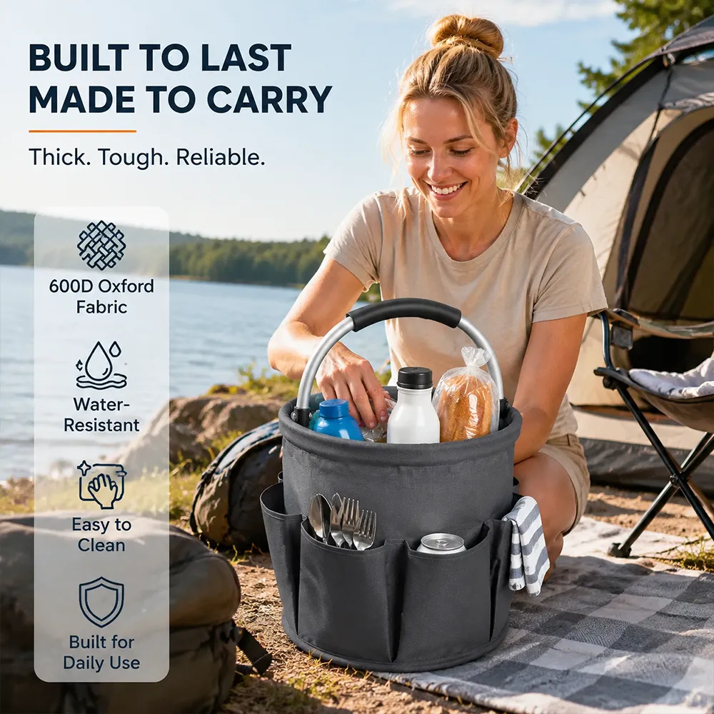 🧺 Collapsible Cleaning Caddy with Handle – Foldable Storage Organizer