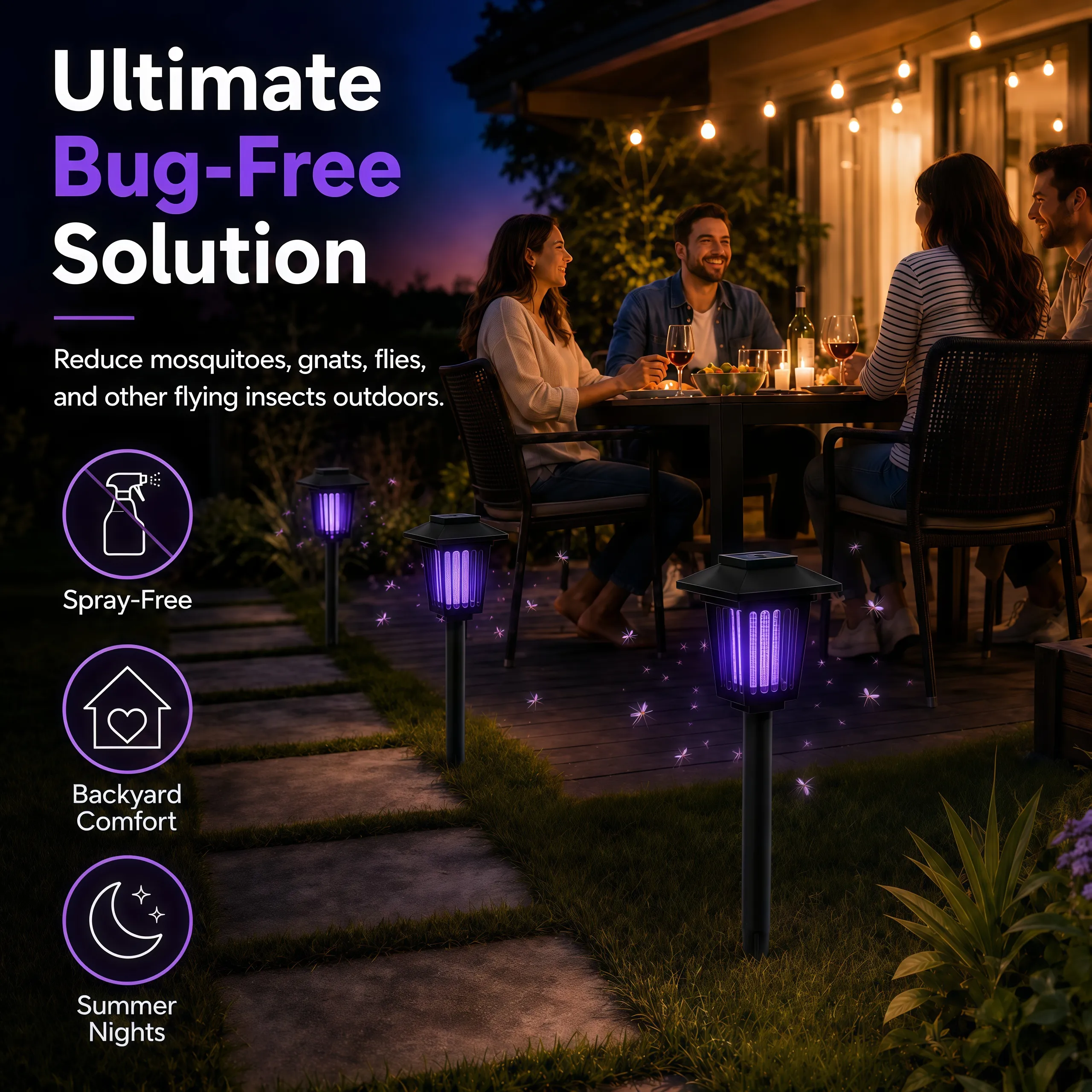 🦟Solar Mosquito Zapper Path Light