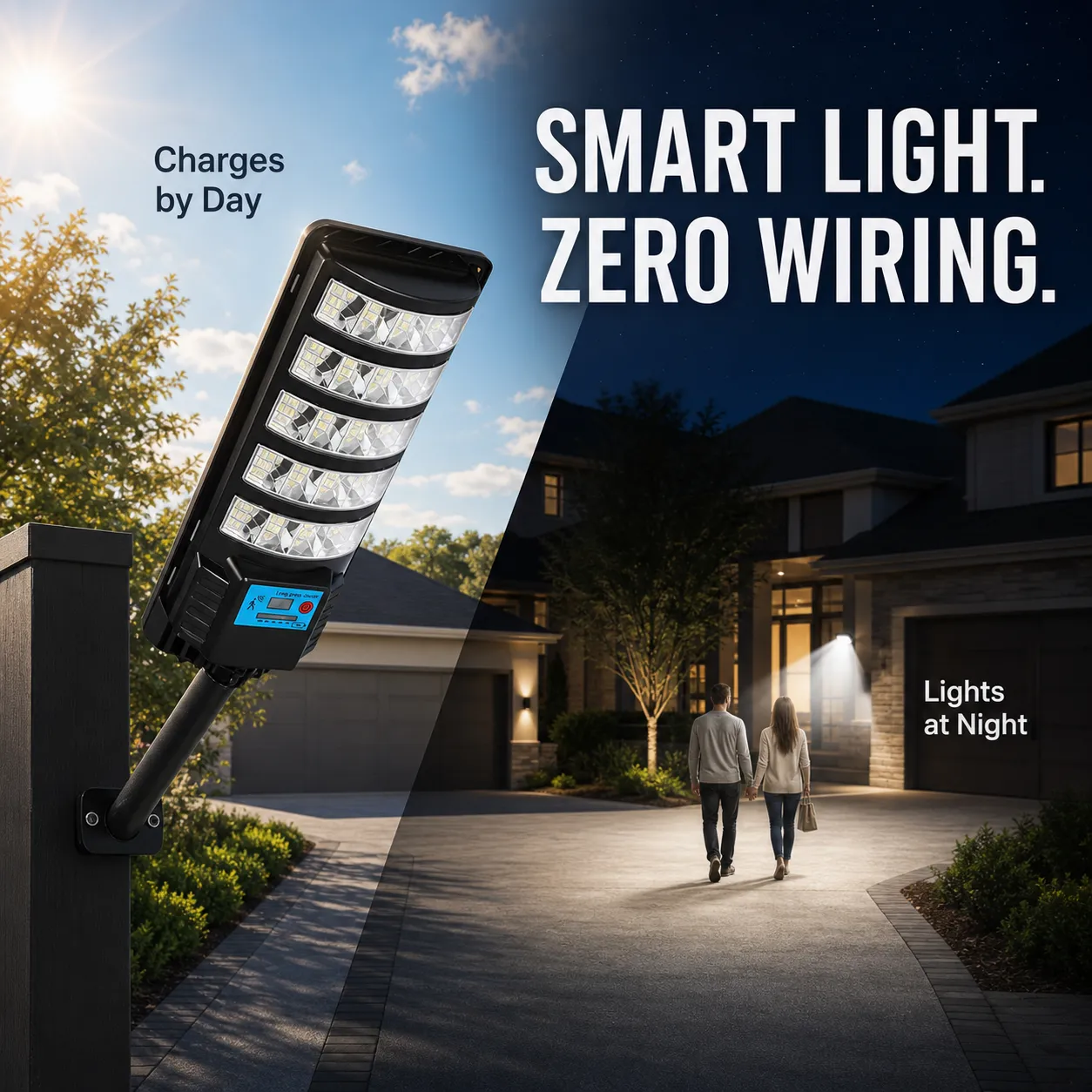 Solar Motion Sensor Courtyard Light - Automatic Outdoor Illumination
