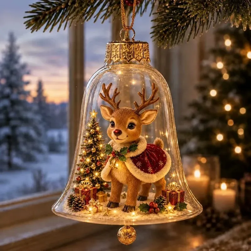 Warm-Glow Christmas Story Bell Ornament