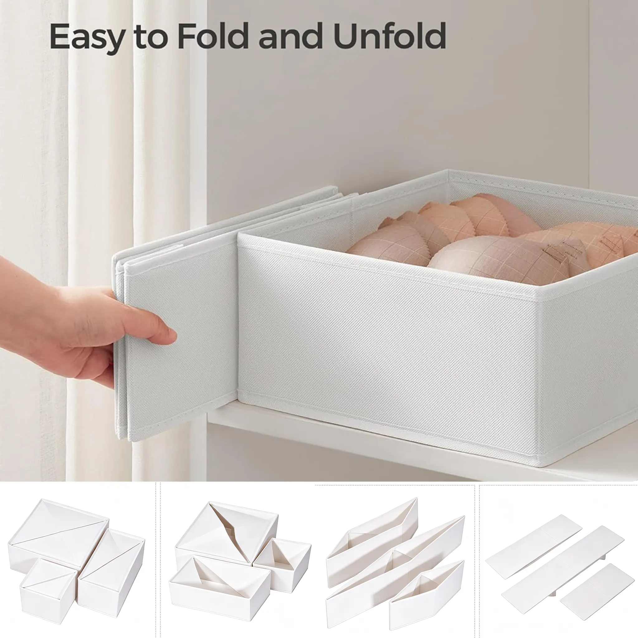 🧺 Foldable Fabric Storage Basket
