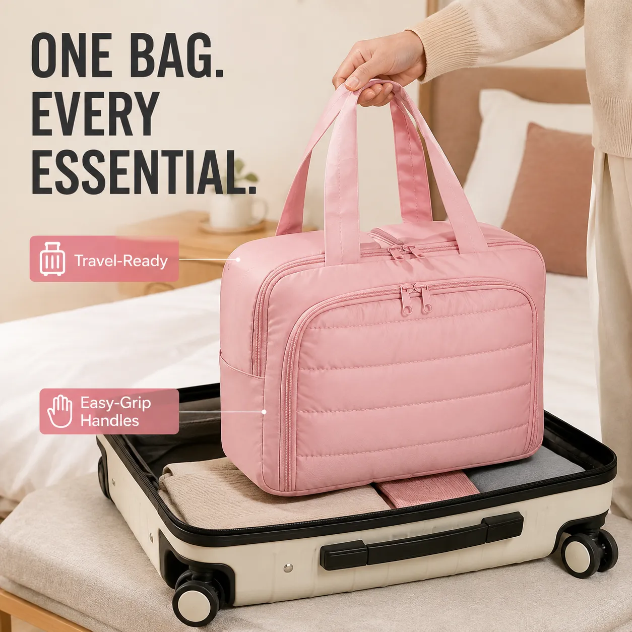 Everything-in-Place Multi-Pocket Travel Organizer