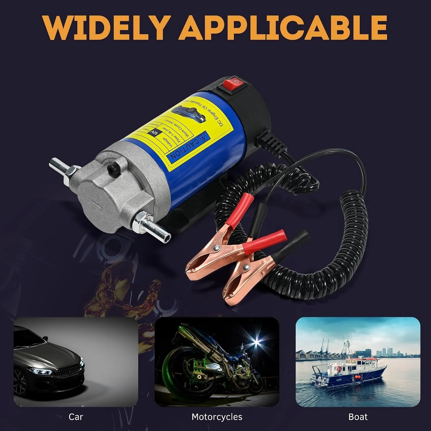 Driveway-Ready 12V/24V Oil Extractor Pump