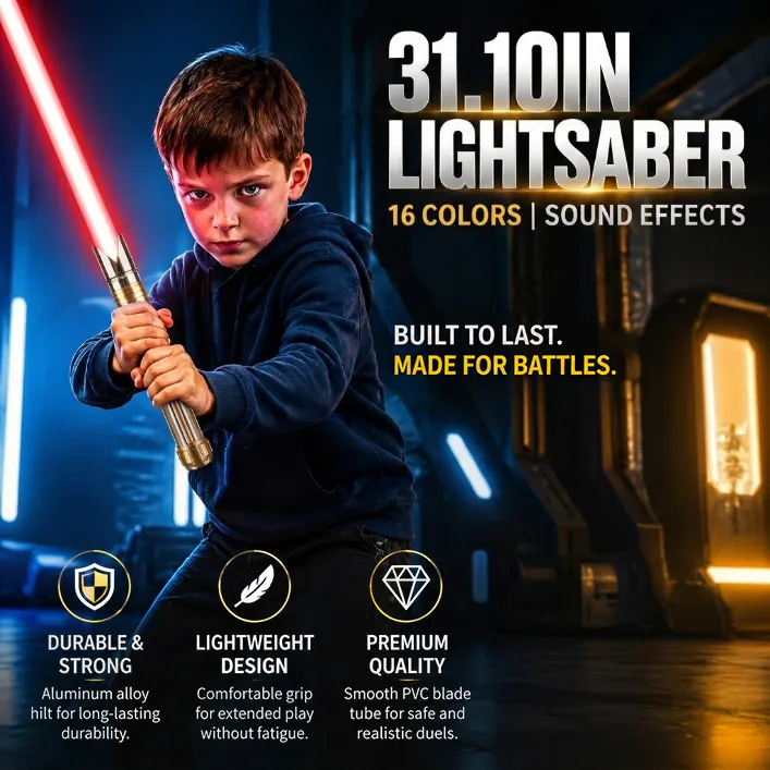 ⚔️ Ultimate 16-Color Lightsaber Experience