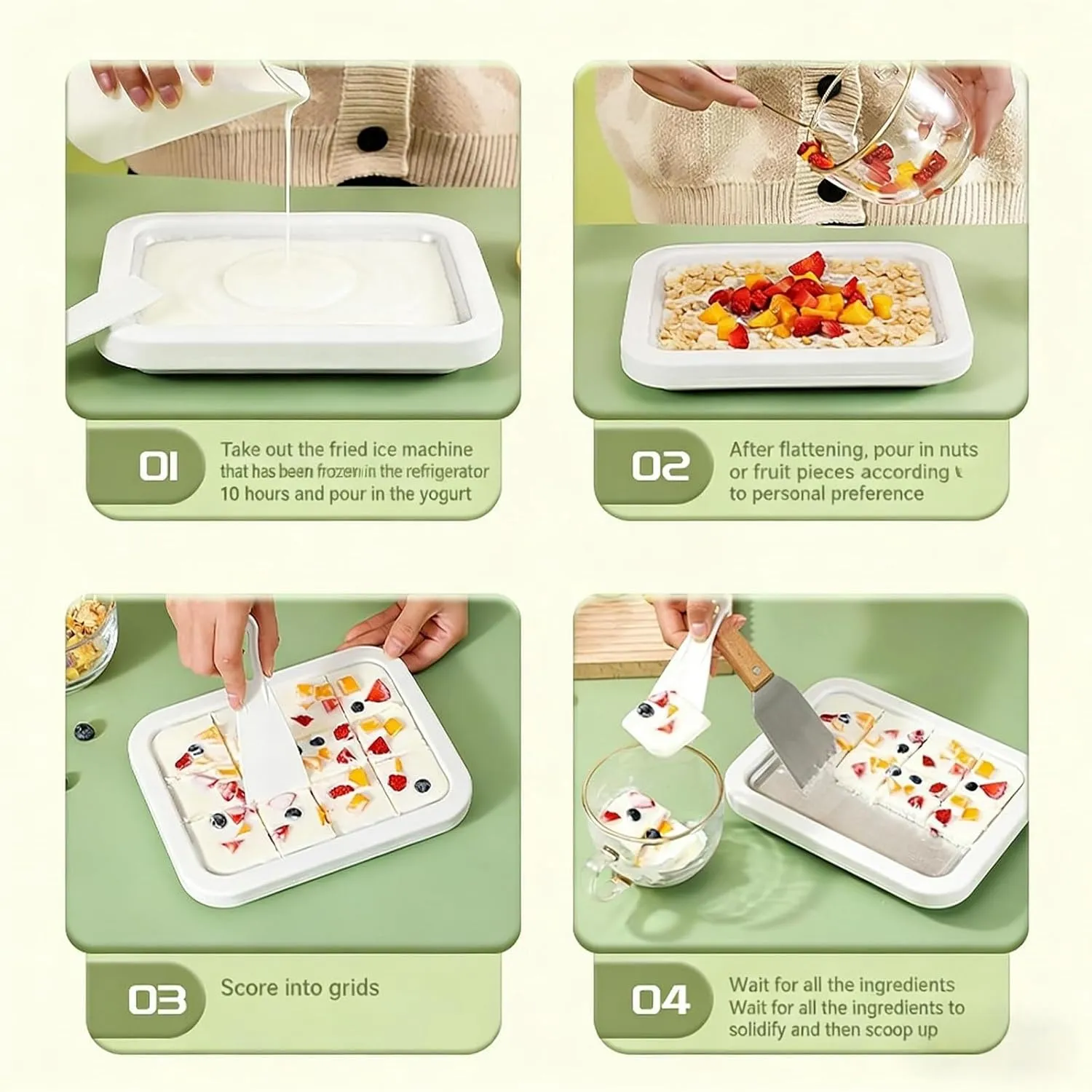 Rolled Ice Cream Maker: Create gourmet frozen treats at home with no electricity or rock salt required. 🍦