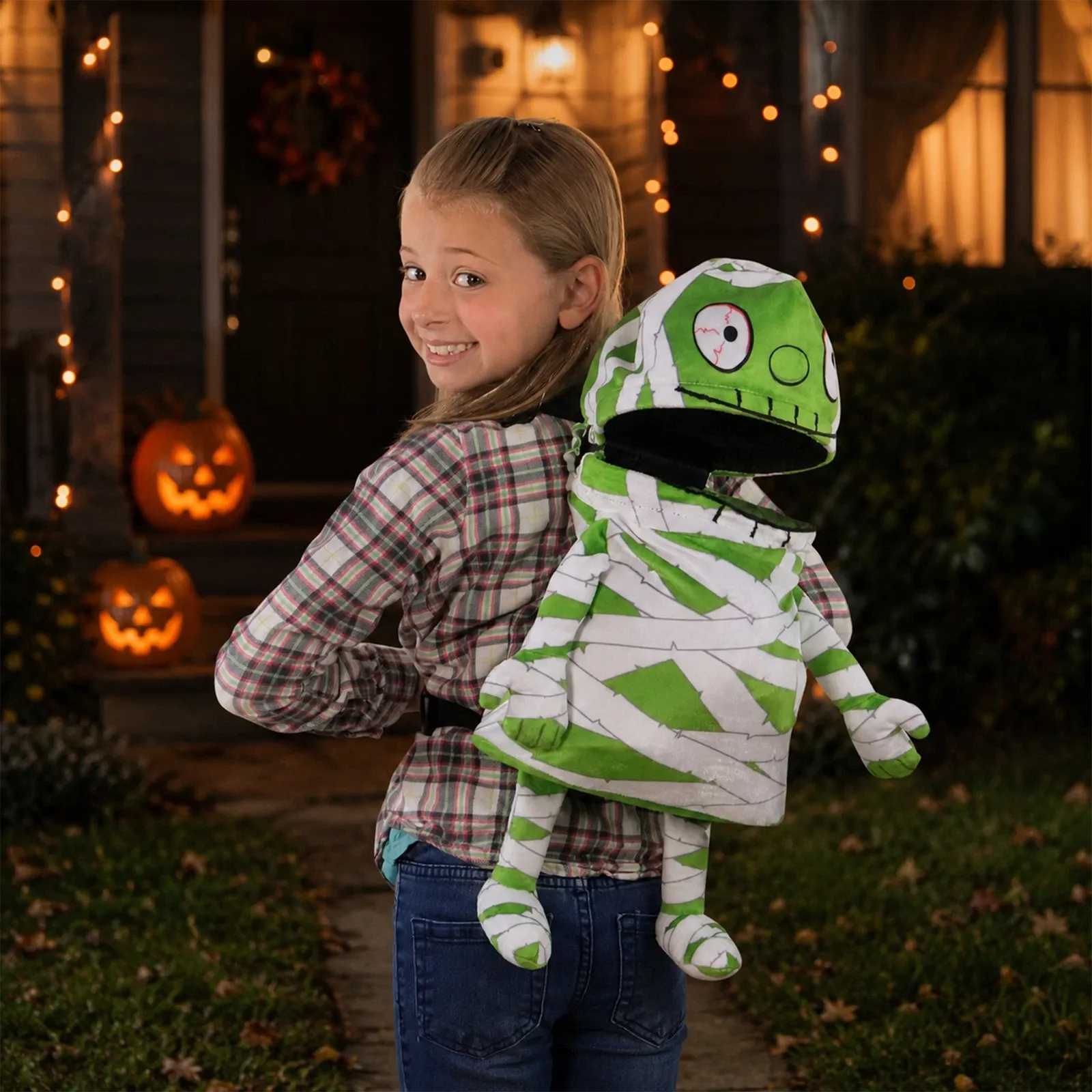 Mummy Mouth Crossbody Trick-or-Treat Bag