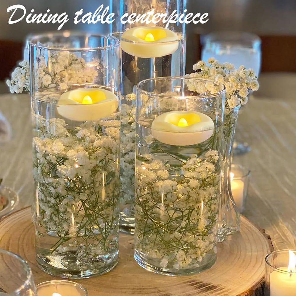 Water-Activated Flameless Floating LED Candles