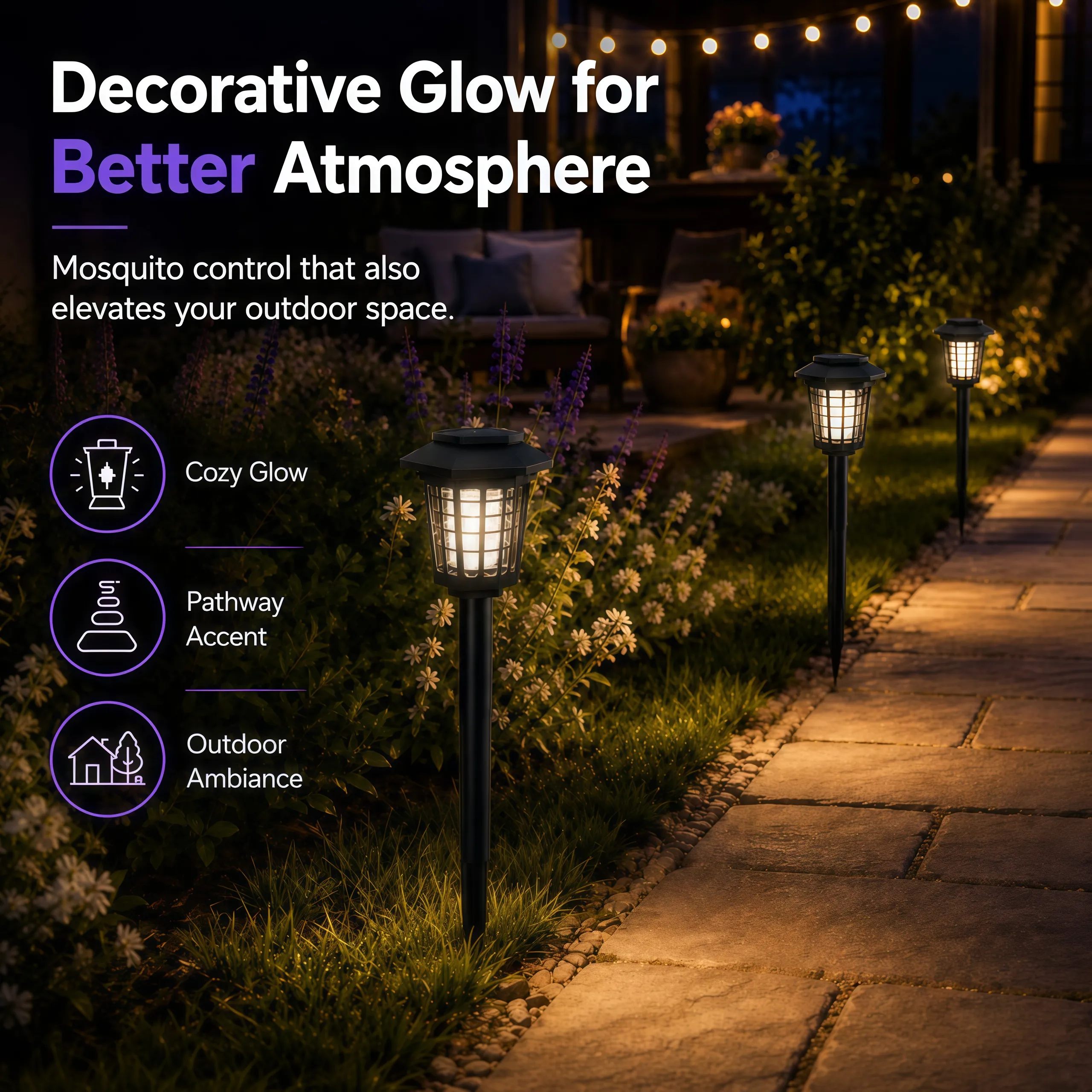 🦟Solar Mosquito Zapper Path Light