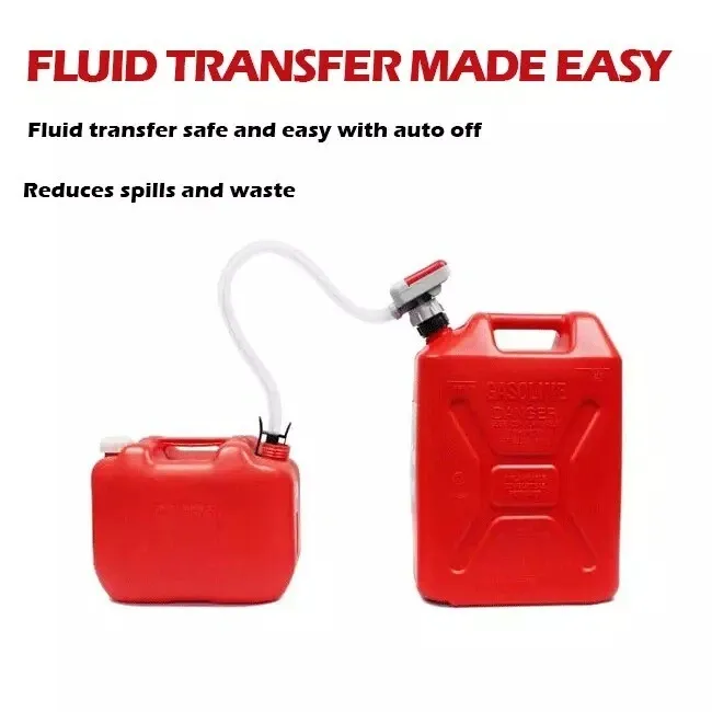 Electric Fuel Transfer Pump:⛽  Stop lifting heavy, back-breaking gas cans; transfer fuel to your lawn mower or vehicle with a simple flip of a switch. 💪
