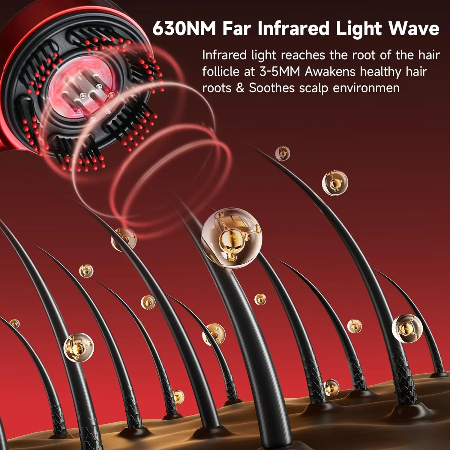 💆‍♀️ 3-in-1 Electric Scalp Massage Comb